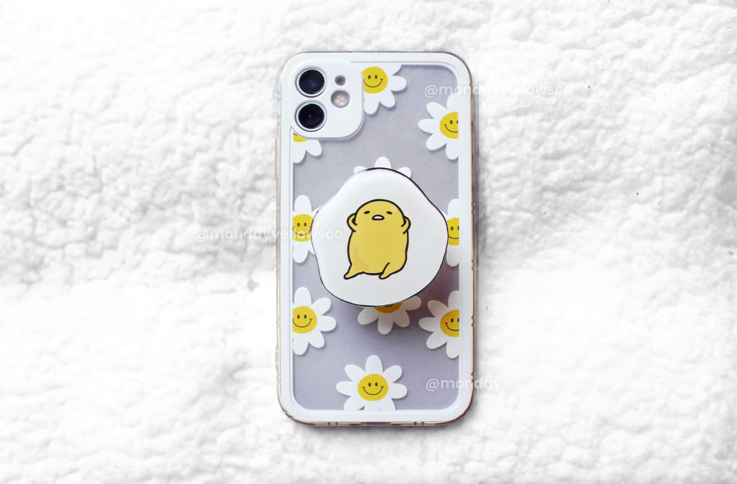 Poignée de téléphone avec personnage Kawaii