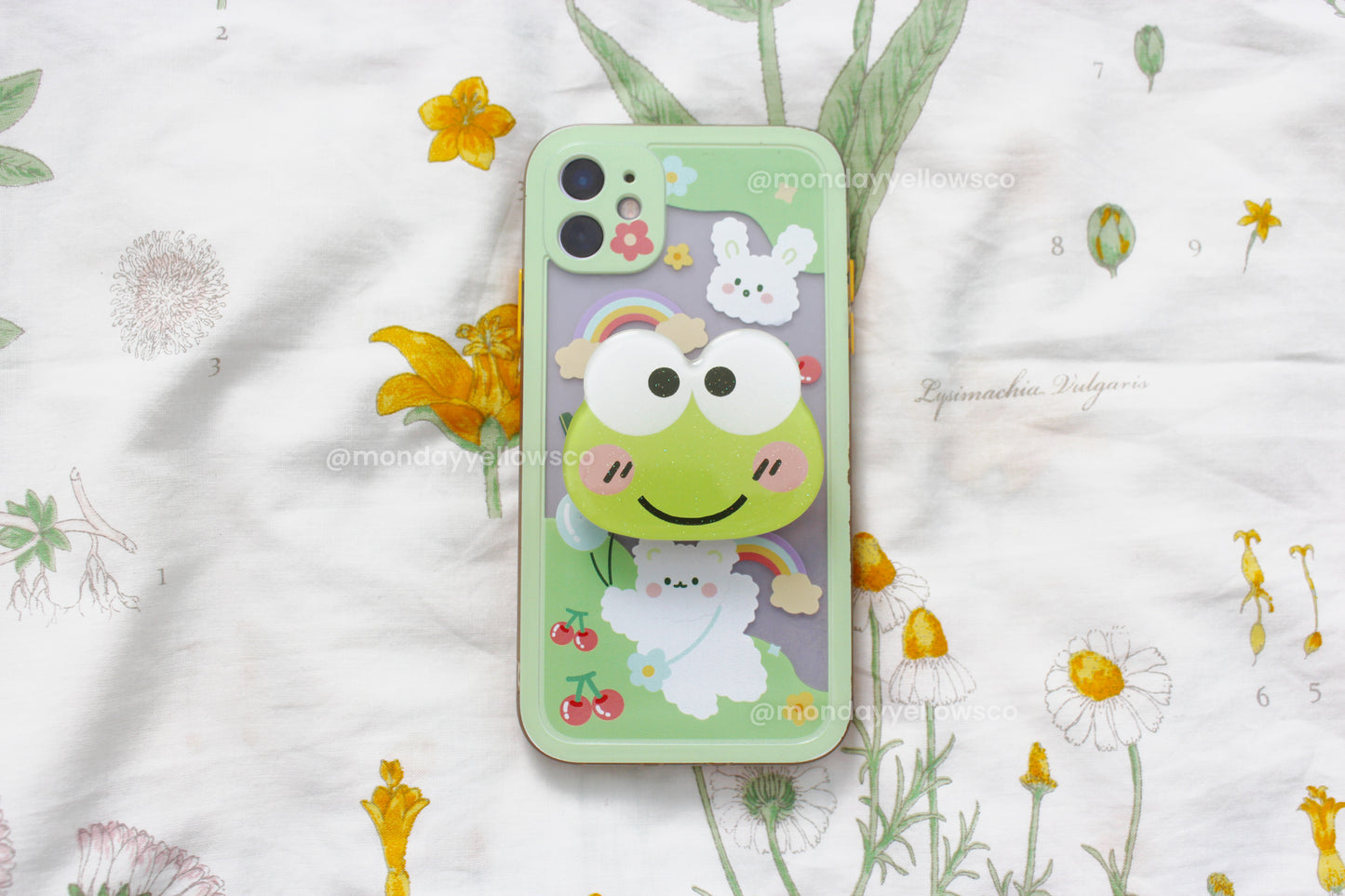 Poignée de téléphone avec personnage Kawaii